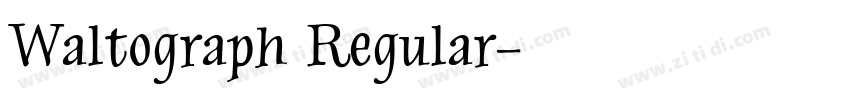 Waltograph Regular字体转换
